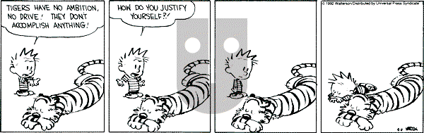Calvin and Hobbes - Saturday April 11, 1992 Comic Strip