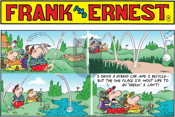 Frank and Ernest on Sunday March 27, 2011 Comic Strip