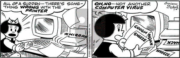 Nancy on Saturday October 19, 2002 Comic Strip