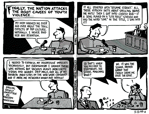 Ted Rall on Thursday May 13, 1999 Comic Strip