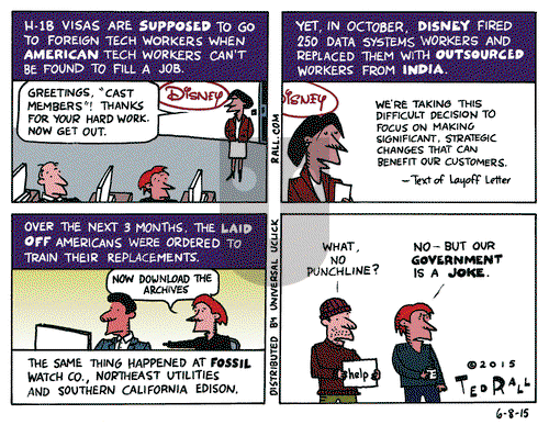 Ted Rall on Monday June 8, 2015 Comic Strip
