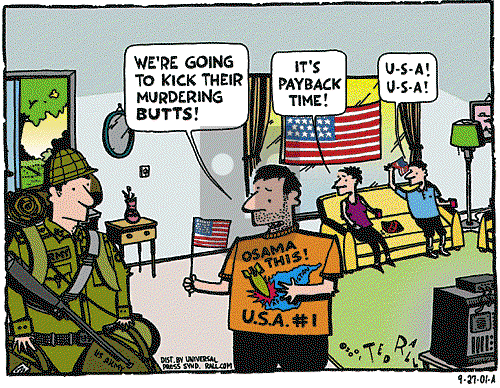 Ted Rall on Thursday September 27, 2001 Comic Strip