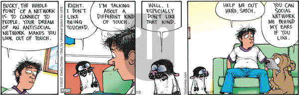 Get Fuzzy on Thursday January 5, 2012 Comic Strip