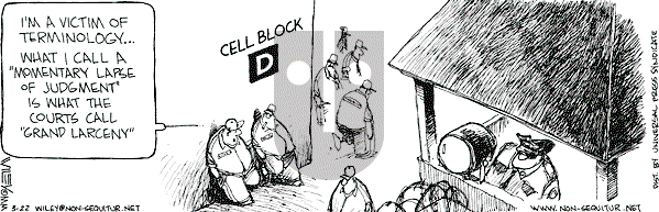 Non Sequitur on Wednesday March 22, 2000 Comic Strip