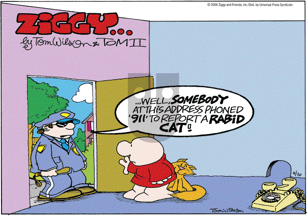 Ziggy - Sunday April 30, 2006 Comic Strip