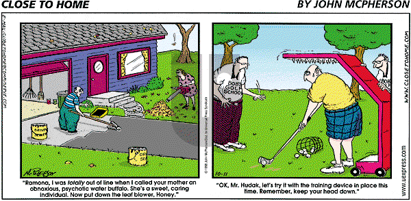Close to Home - Sunday October 11, 1998 Comic Strip