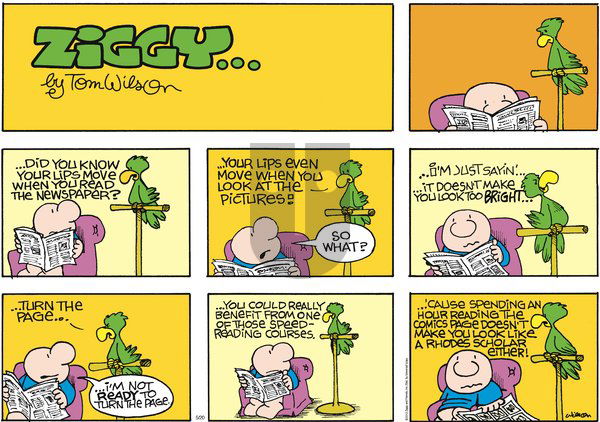 Ziggy on Sunday May 20, 2012 Comic Strip