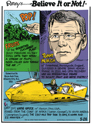 Ripley's Believe It or Not - Wednesday May 26, 2010 Comic Strip