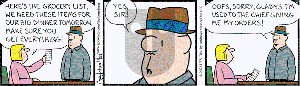 The Born Loser on Wednesday November 22, 2023 Comic Strip