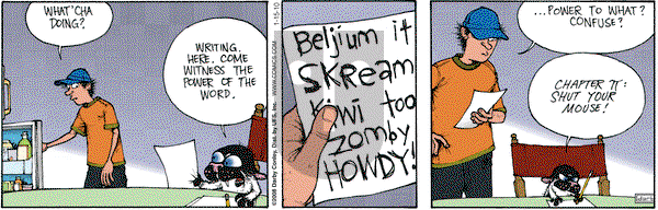 Get Fuzzy on Friday January 15, 2010 Comic Strip