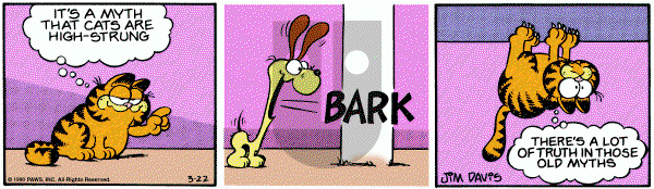 Garfield on Saturday March 22, 1980 Comic Strip