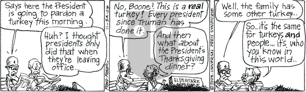 The Elderberries on Thursday November 24, 2005 Comic Strip