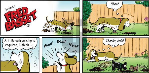 Fred Basset on Sunday July 10, 2011 Comic Strip