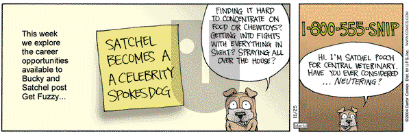 Get Fuzzy on Thursday November 25, 2004 Comic Strip