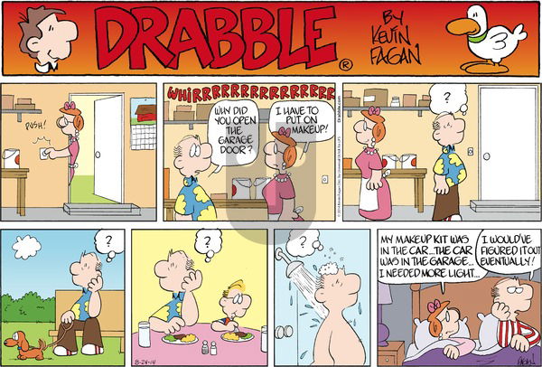 Drabble on Sunday August 24, 2014 Comic Strip
