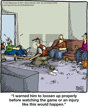 In the Bleachers on Thursday December 8, 2011 Comic Strip