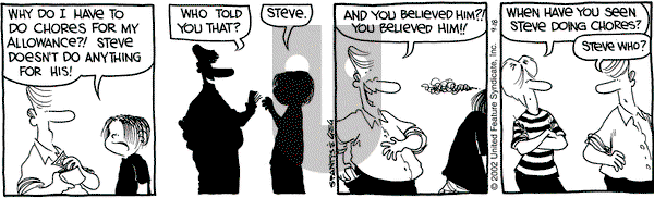 The Buckets - Wednesday September 18, 2002 Comic Strip