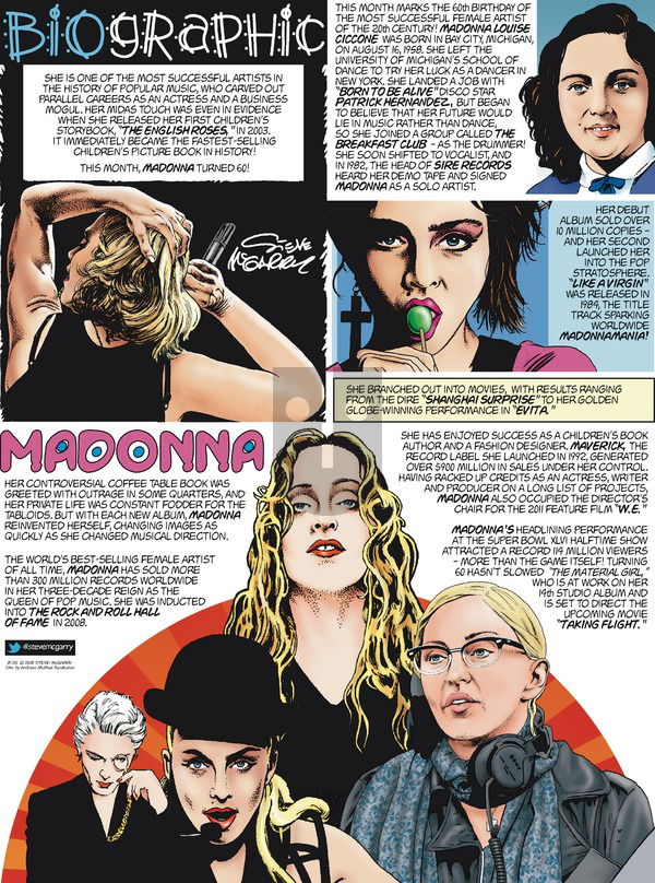 Biographic on Sunday August 26, 2018 Comic Strip