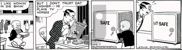 Nancy on Tuesday February 15, 1949 Comic Strip