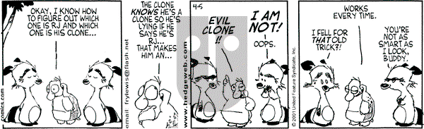 Over the Hedge on Thursday April 5, 2001 Comic Strip