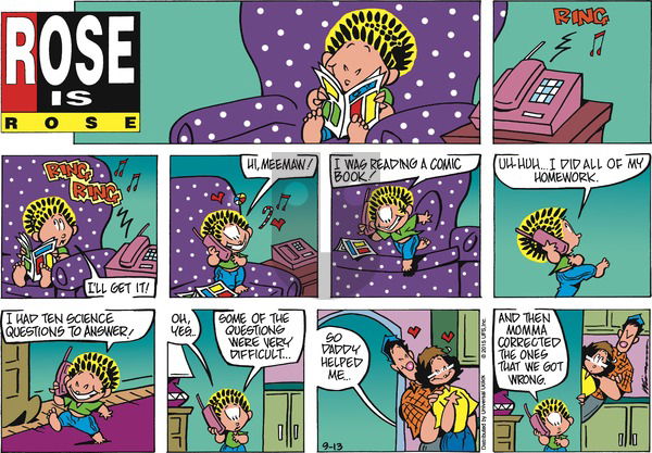 Rose is Rose on Sunday September 13, 2015 Comic Strip