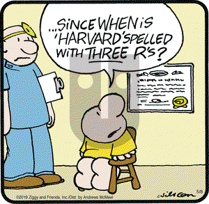 Ziggy on Wednesday May 8, 2019 Comic Strip