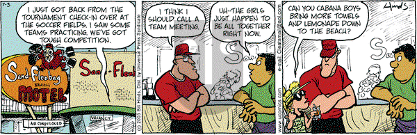 Cleats on Wednesday July 9, 2003 Comic Strip