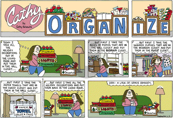 Cathy Classics on Sunday January 8, 2012 Comic Strip