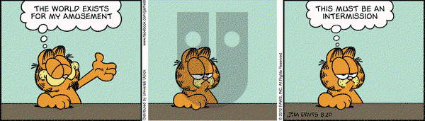 Garfield on Monday August 20, 2012 Comic Strip