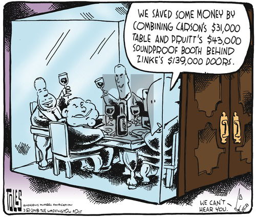 Tom Toles on Sunday March 18, 2018 Comic Strip