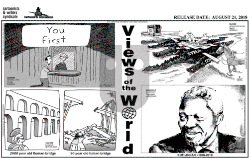 Views of the World on Tuesday August 21, 2018 Comic Strip