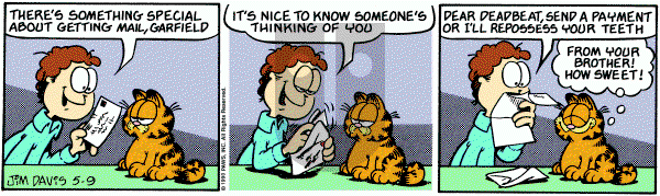 Garfield on Wednesday May 9, 1990 Comic Strip