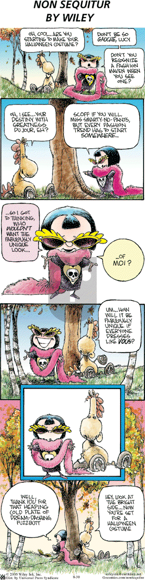 Non Sequitur on Sunday August 30, 2009 Comic Strip