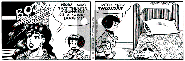 Nancy on Saturday November 15, 2003 Comic Strip