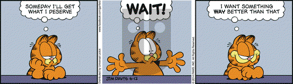 Garfield on Thursday June 12, 2014 Comic Strip