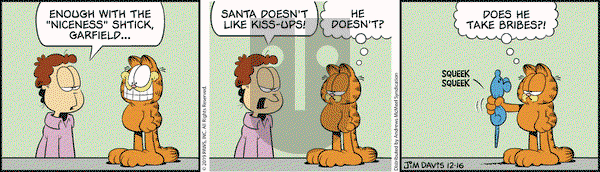 Garfield on Monday December 16, 2019 Comic Strip