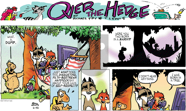 Over the Hedge on Sunday June 26, 2011 Comic Strip