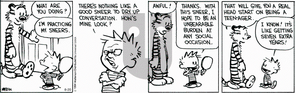 Calvin and Hobbes on Wednesday August 20, 2014 Comic Strip