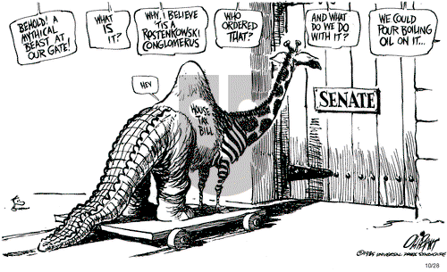 Pat Oliphant on Monday October 28, 1985 Comic Strip