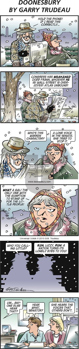 Doonesbury on Sunday January 18, 2015 Comic Strip