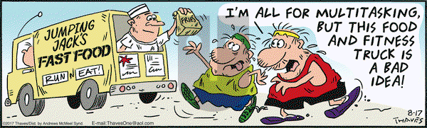 Frank and Ernest on Thursday August 17, 2017 Comic Strip