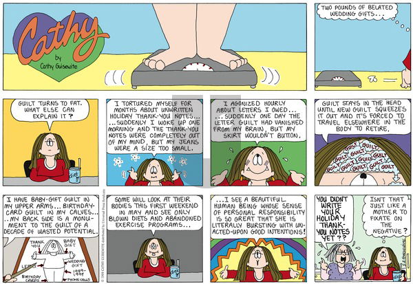 Cathy Classics on Sunday May 2, 1999 Comic Strip