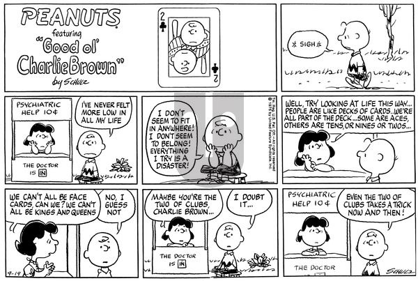 Peanuts on Sunday September 19, 1976 Comic Strip