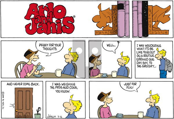 Arlo and Janis on Sunday April 22, 2001 Comic Strip