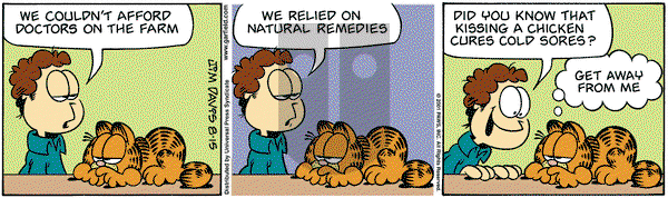 Garfield on Wednesday August 15, 2001 Comic Strip