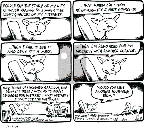 Tom Toles on Friday December 10, 2004 Comic Strip