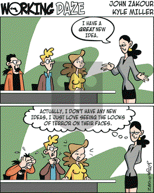 Working Daze - Monday December 18, 2006 Comic Strip