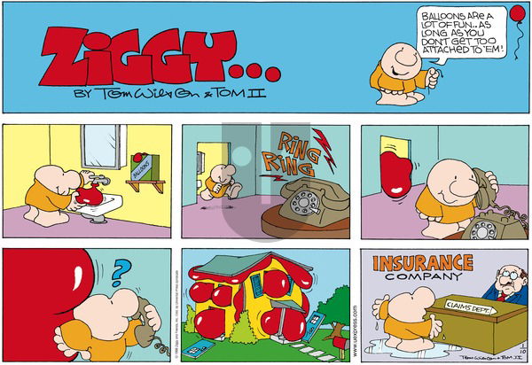 Ziggy on Sunday January 10, 1999 Comic Strip