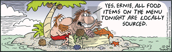 Frank and Ernest on Saturday December 24, 2016 Comic Strip