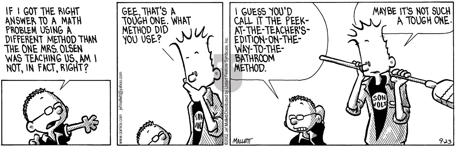Frazz - Monday September 23, 2002 Comic Strip